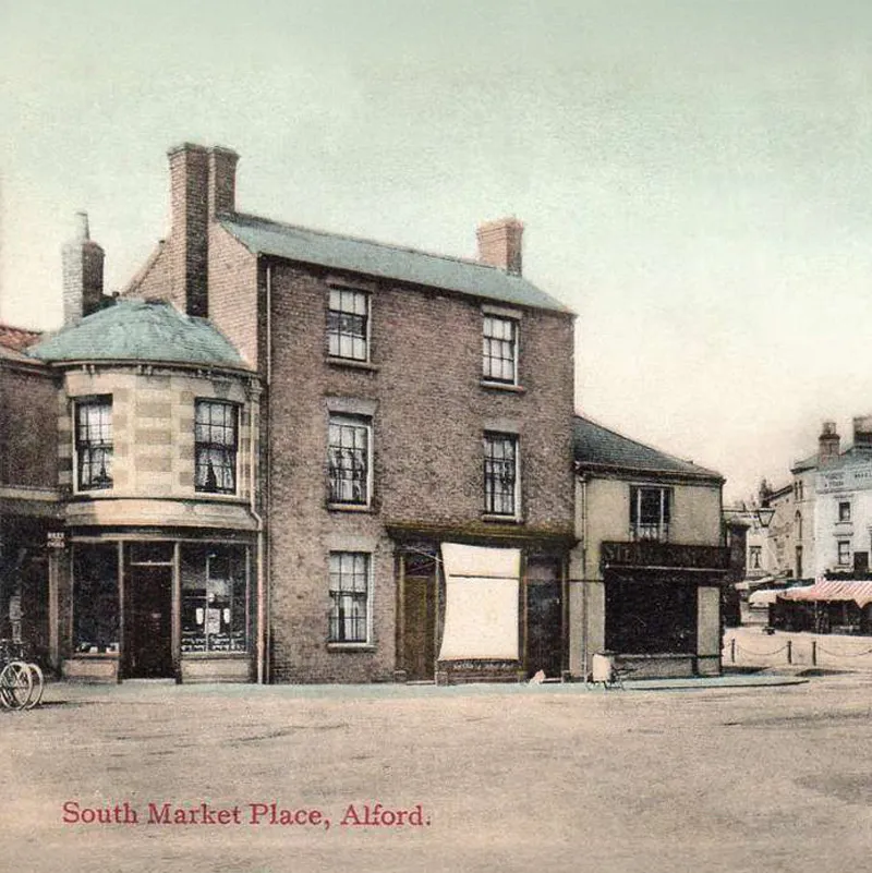 South Market Place, Alford, Lincolnshire, circa 1905